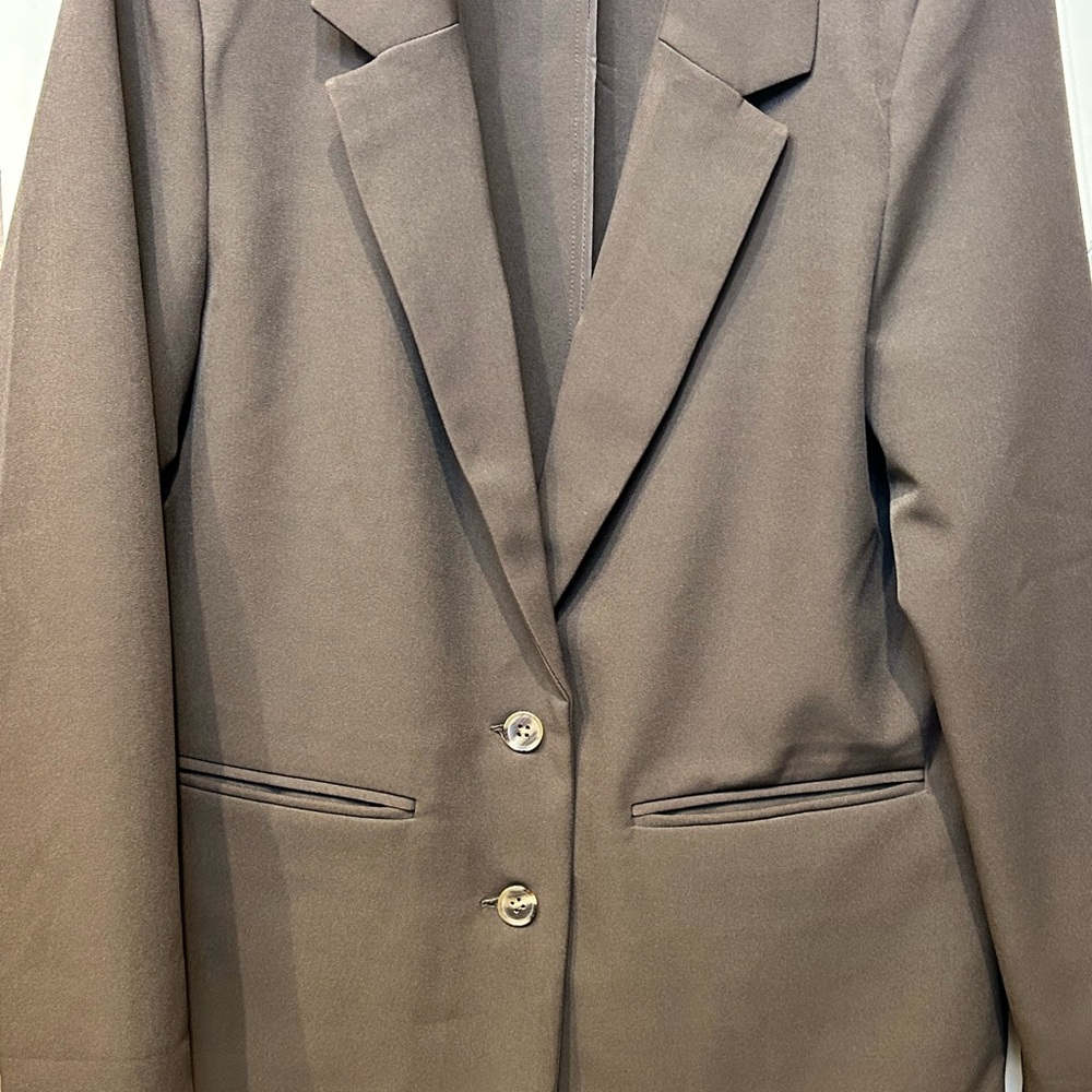 Classic Women's Blazer in Chocolate Brown